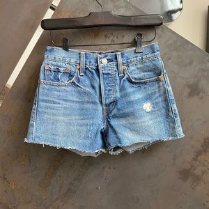 Levi’s High Waist Denim Shorts